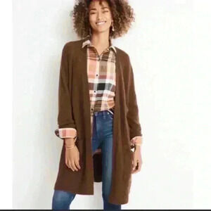 ❤️ 3 for $30 Madewell brown long sweater